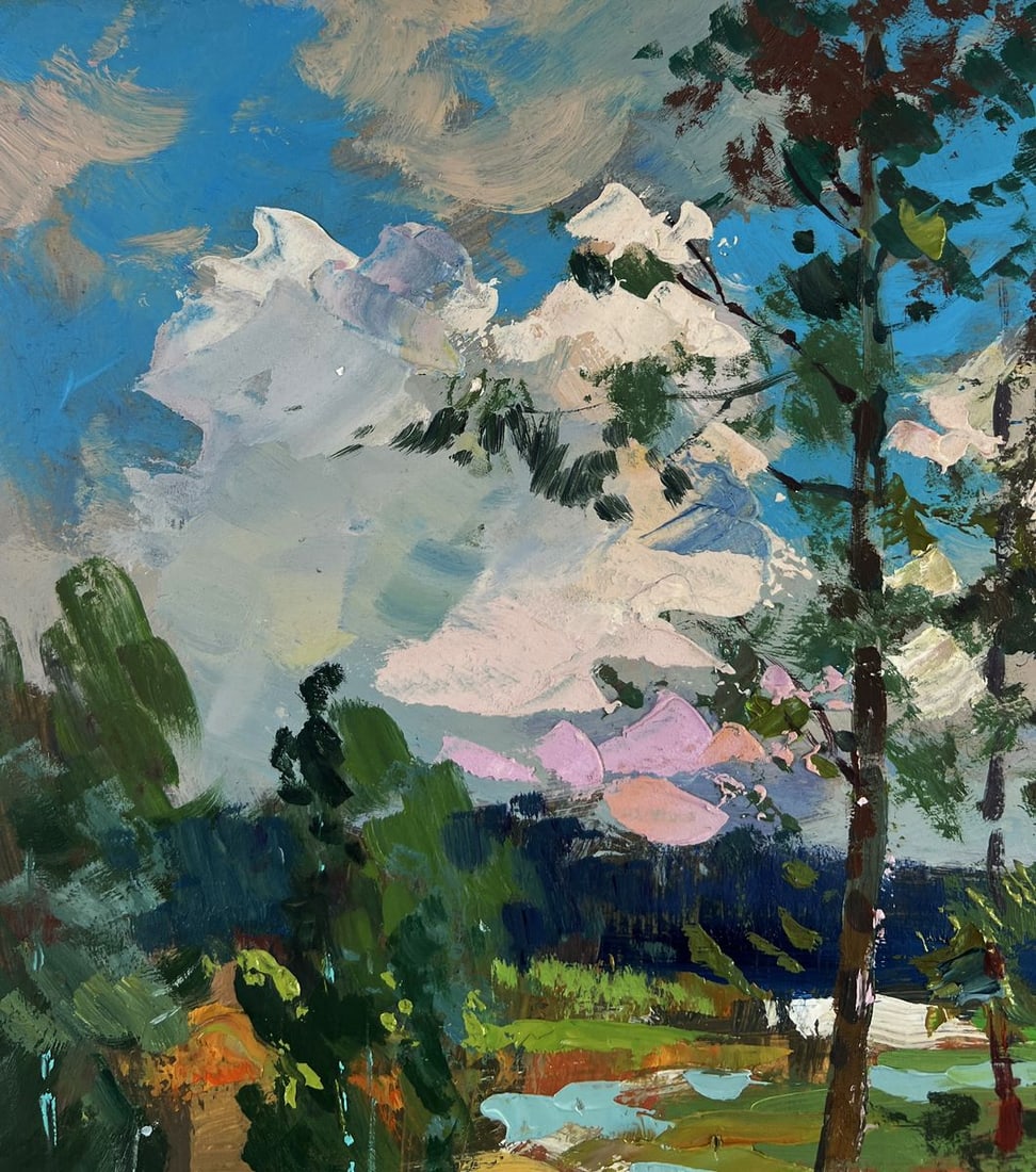 Oil painting Horses by the river Yuriy Suprunchuk - 6