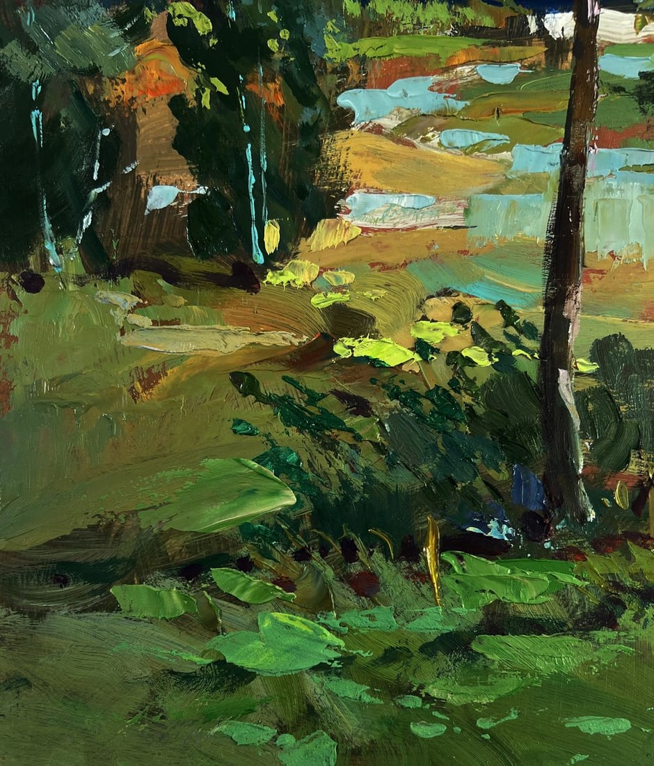 Oil painting Horses by the river Yuriy Suprunchuk - 7