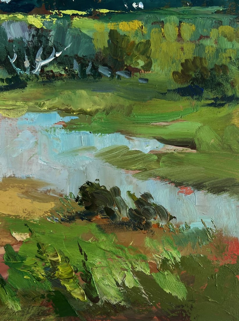 Oil painting Horses by the river Yuriy Suprunchuk - 9