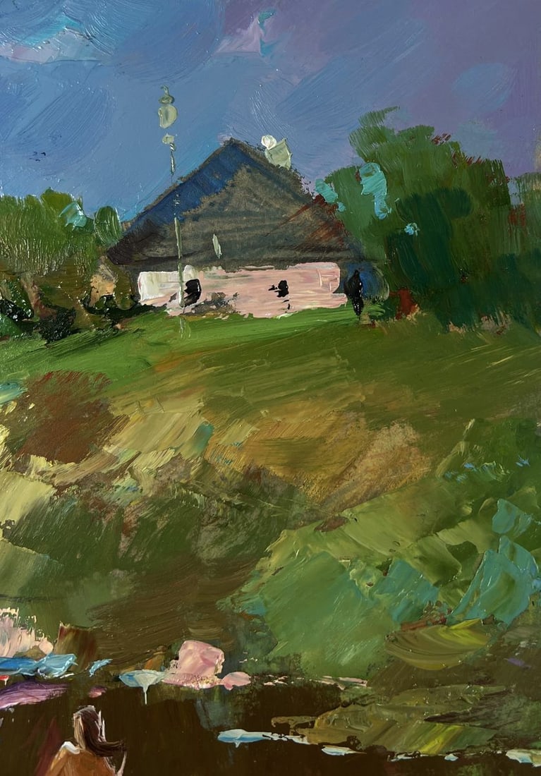 Oil painting Girls sailing in a boat Yuri Suprunchuk - 4