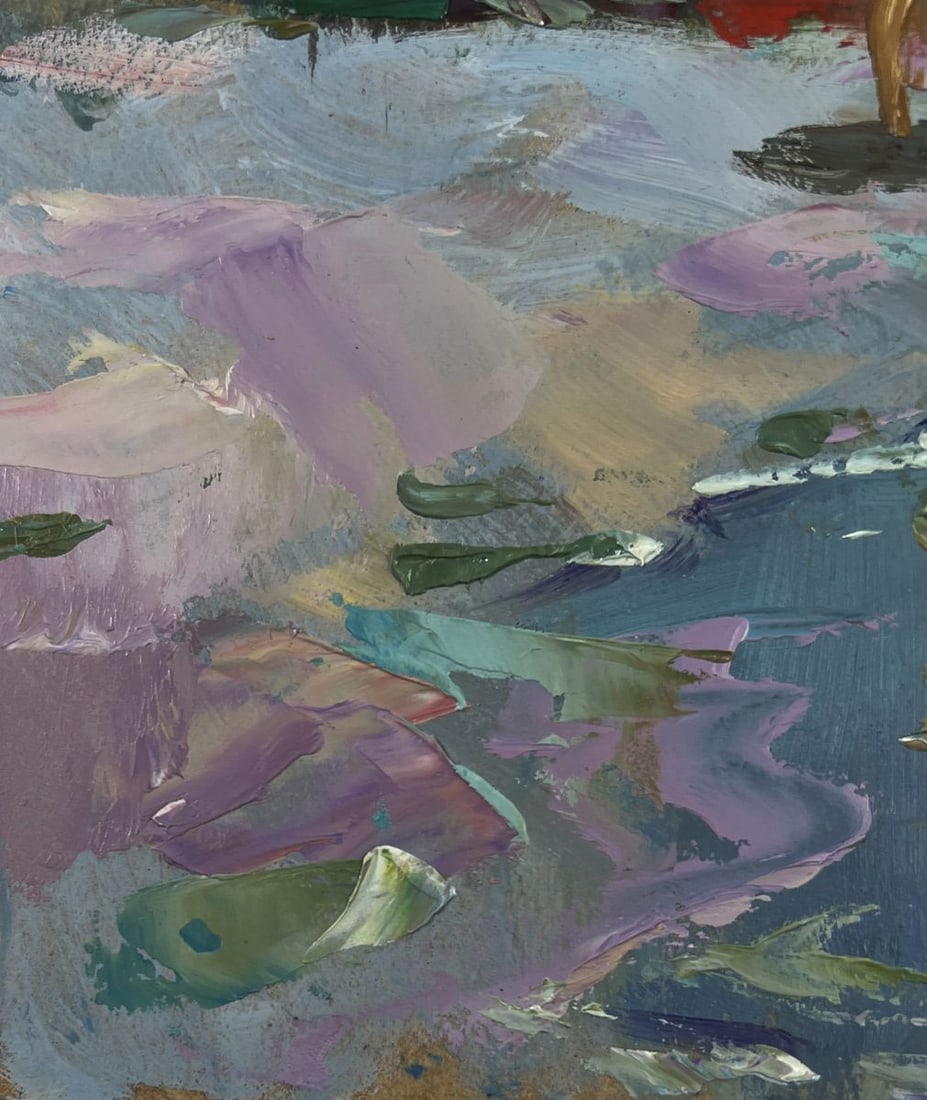 Oil painting Girls sailing in a boat Yuri Suprunchuk - 7