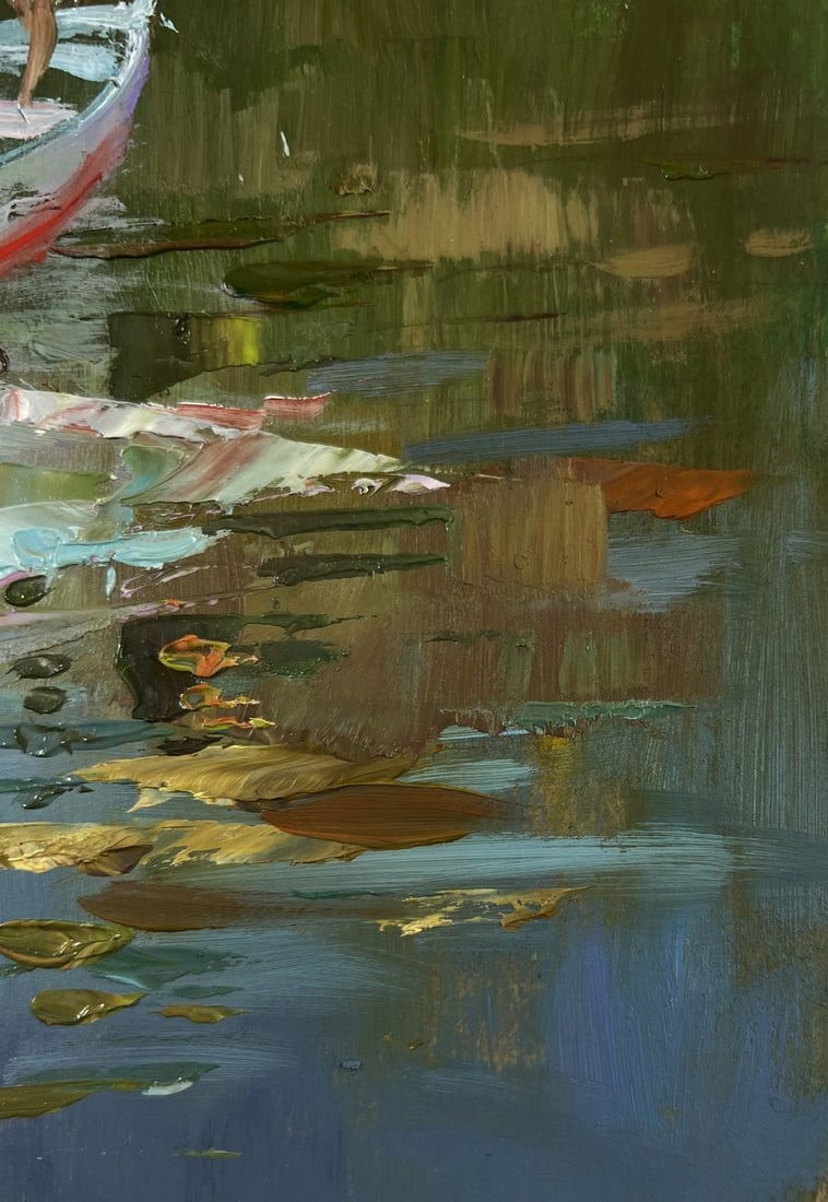 Oil painting Girls sailing in a boat Yuri Suprunchuk - 8