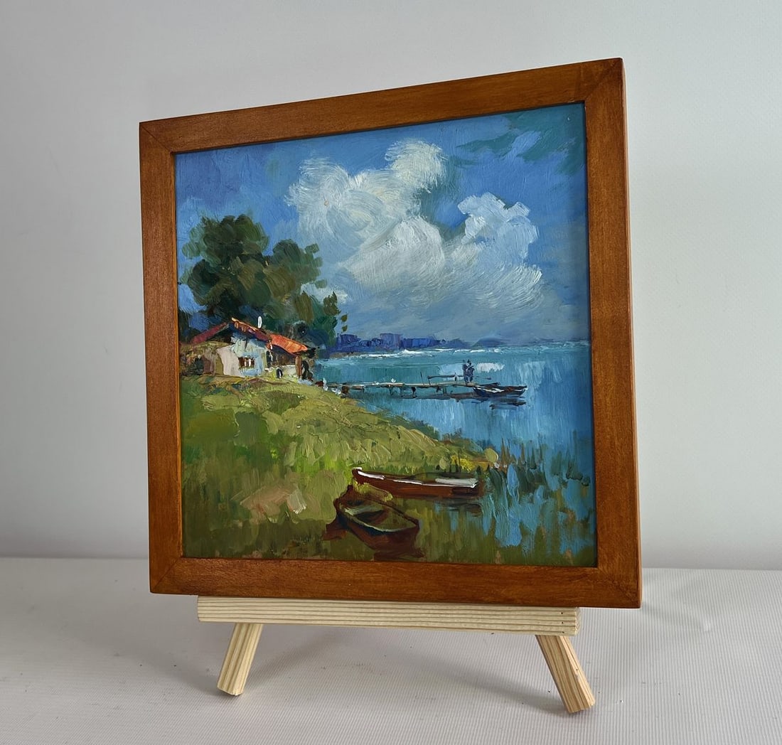 Oil painting House near the river Yuriy Suprunchuk - 2