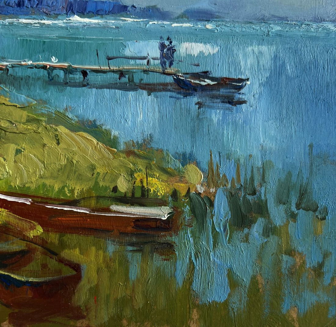 Oil painting House near the river Yuriy Suprunchuk - 7