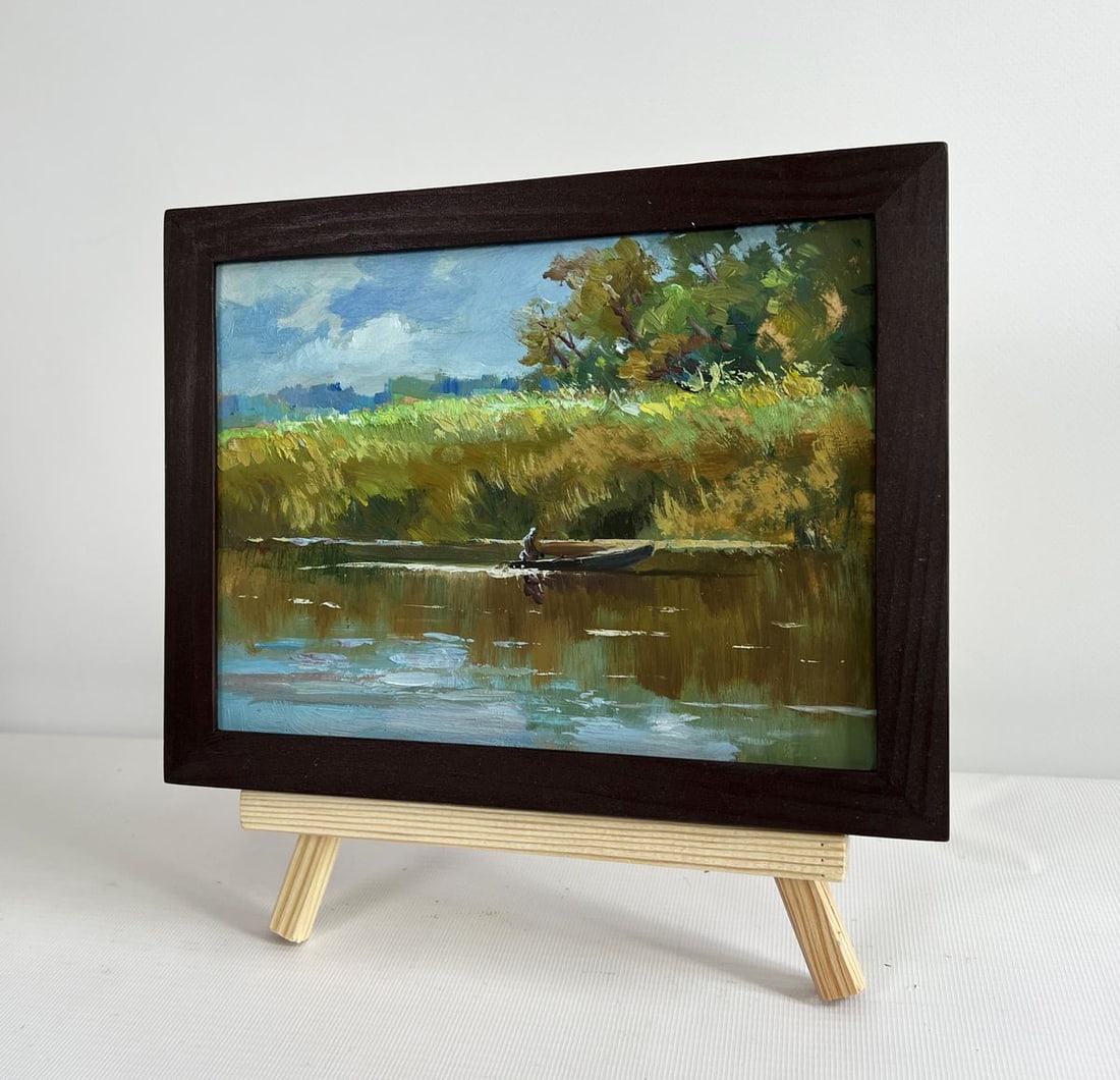 Oil painting Enjoying the natural silence Yuriy Suprunchuk - 2