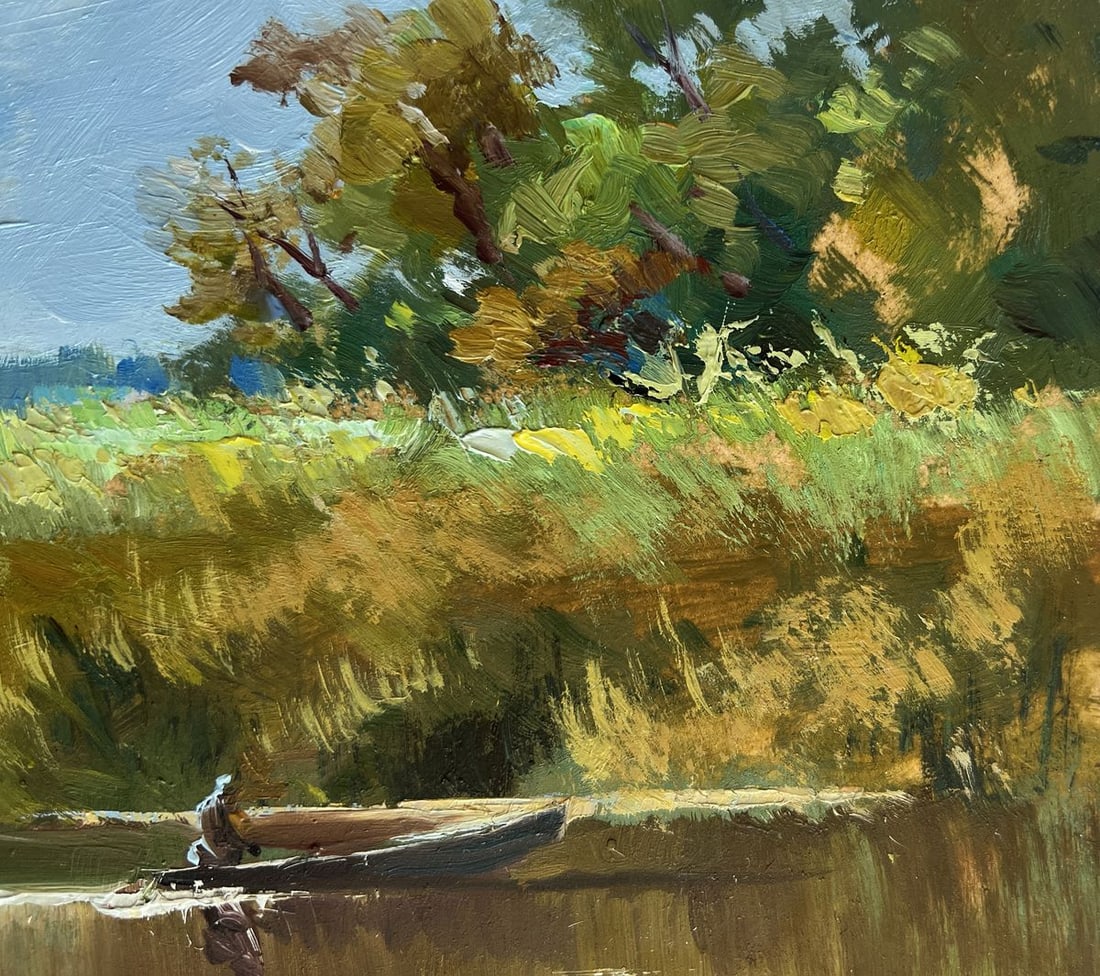 Oil painting Enjoying the natural silence Yuriy Suprunchuk - 5