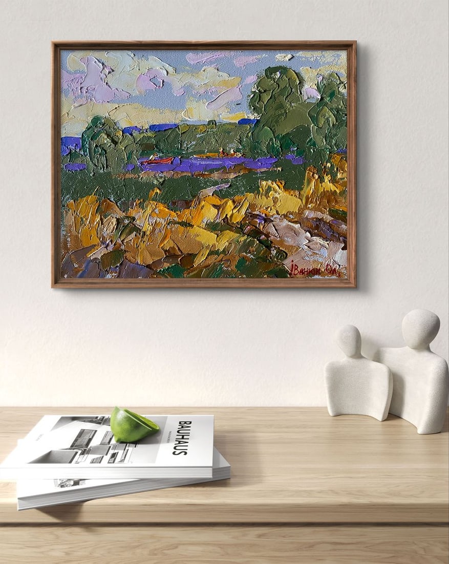 Oil painting Small river Alex Kalenyuk - 3