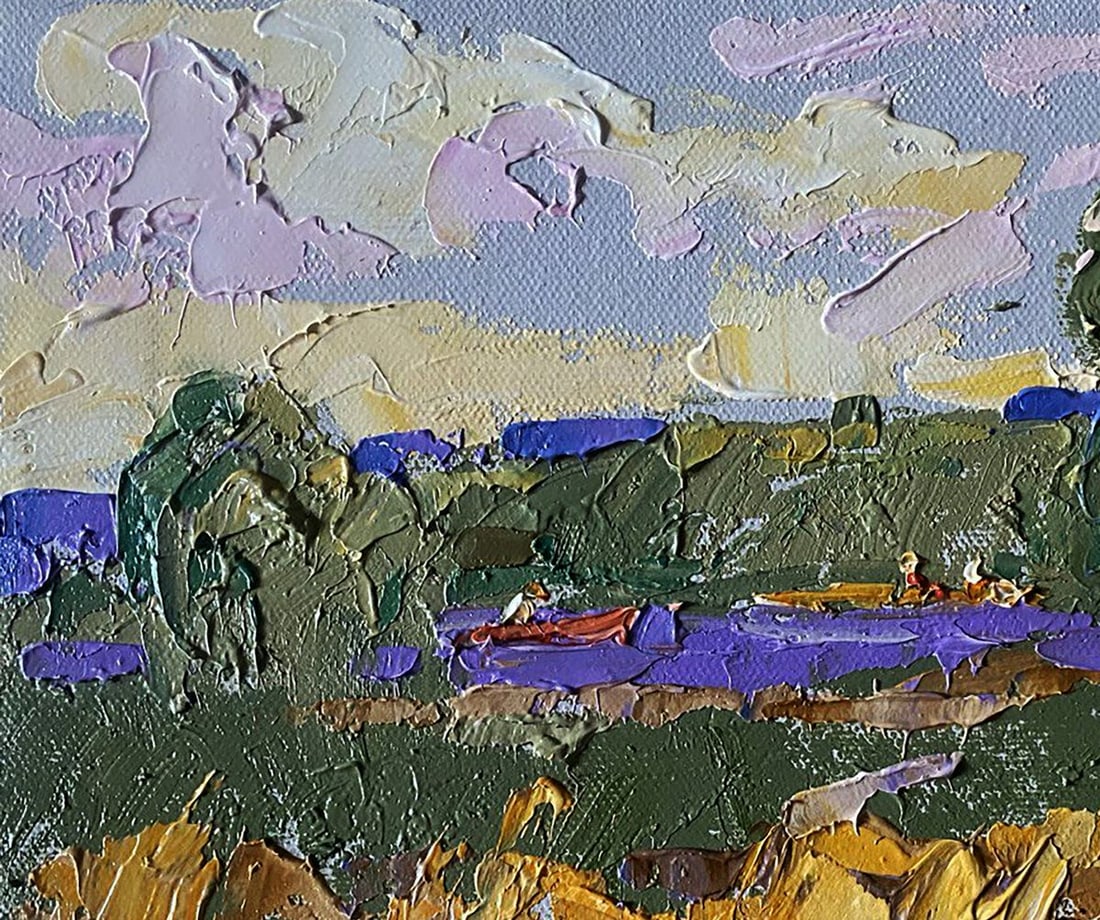 Oil painting Small river Alex Kalenyuk - 4