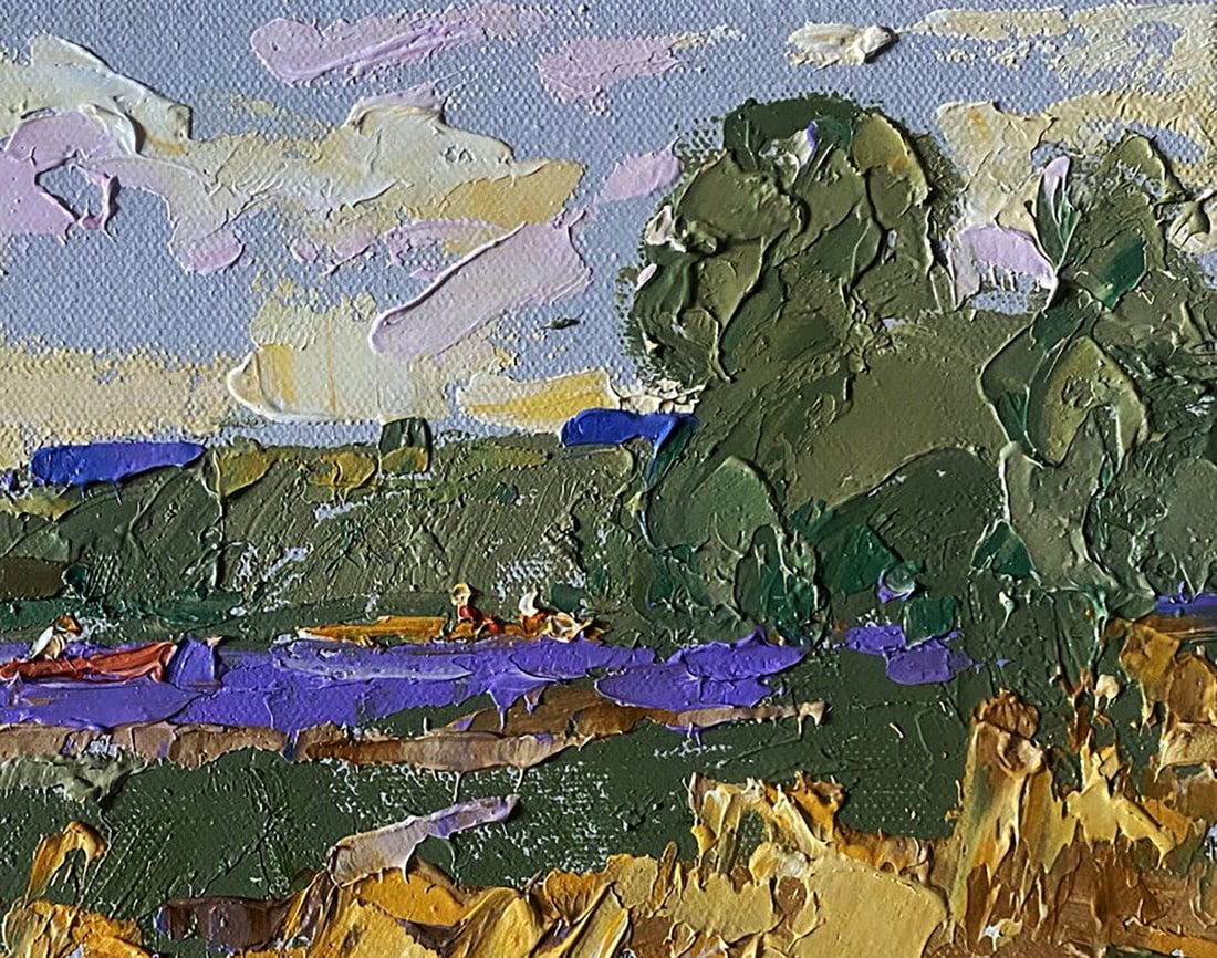 Oil painting Small river Alex Kalenyuk - 5