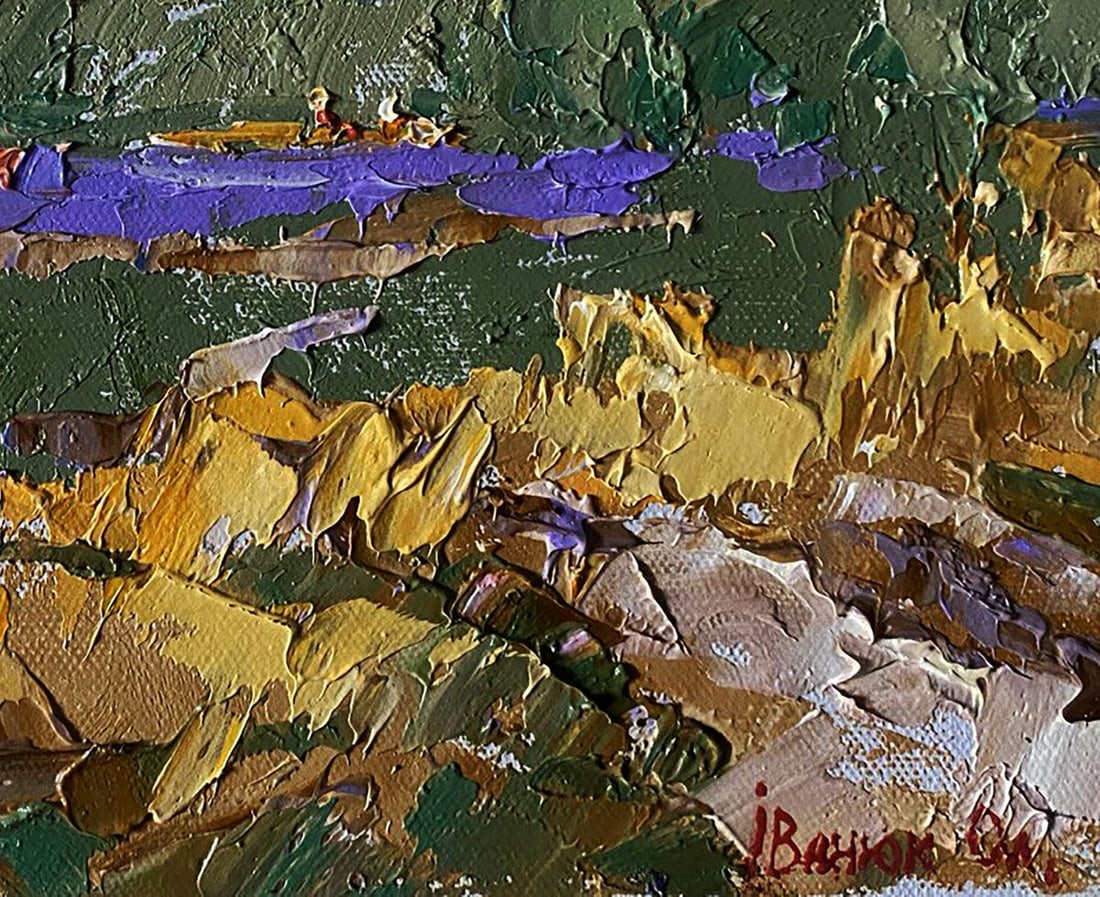 Oil painting Small river Alex Kalenyuk - 7