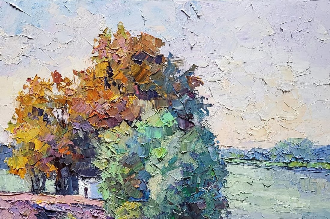 Oil painting On the Dnieper Serdyuk Boris Petrovich - 5