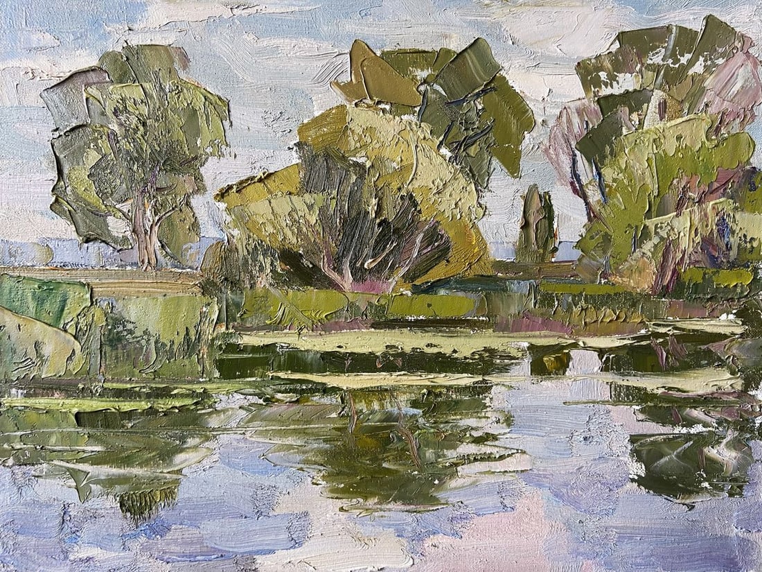 Oil painting River of Dreams Kapotenko Ivan Ivanovich: Title: Oil painting River of Dreams Kapotenko Ivan Ivanovich Description: NoGap 15 *** ABOUT THIS PAINTING *** * TITLE: "River of Dreams" * ARTISTS: Kapotenko Ivan Ivanovich * SIZE: 40x50 cm/'15.74x19