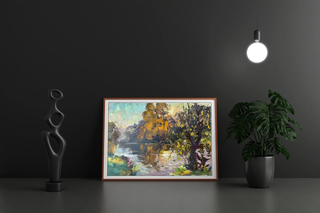 Oil painting Evening landscape Batrakov Vladimir Grigorievich - 2