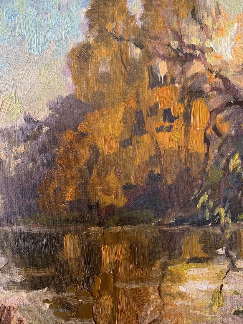 Oil painting Evening landscape Batrakov Vladimir Grigorievich - 6