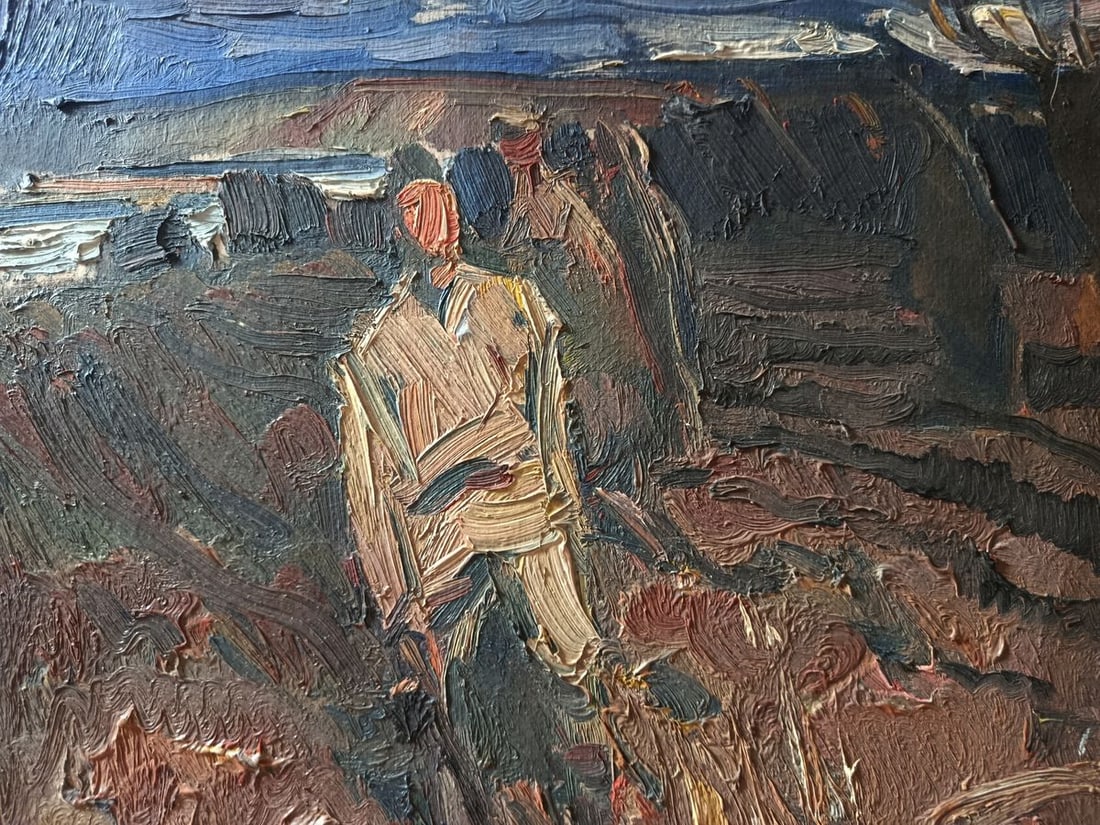 Oil painting We'll come back home again Unknown artist - 2