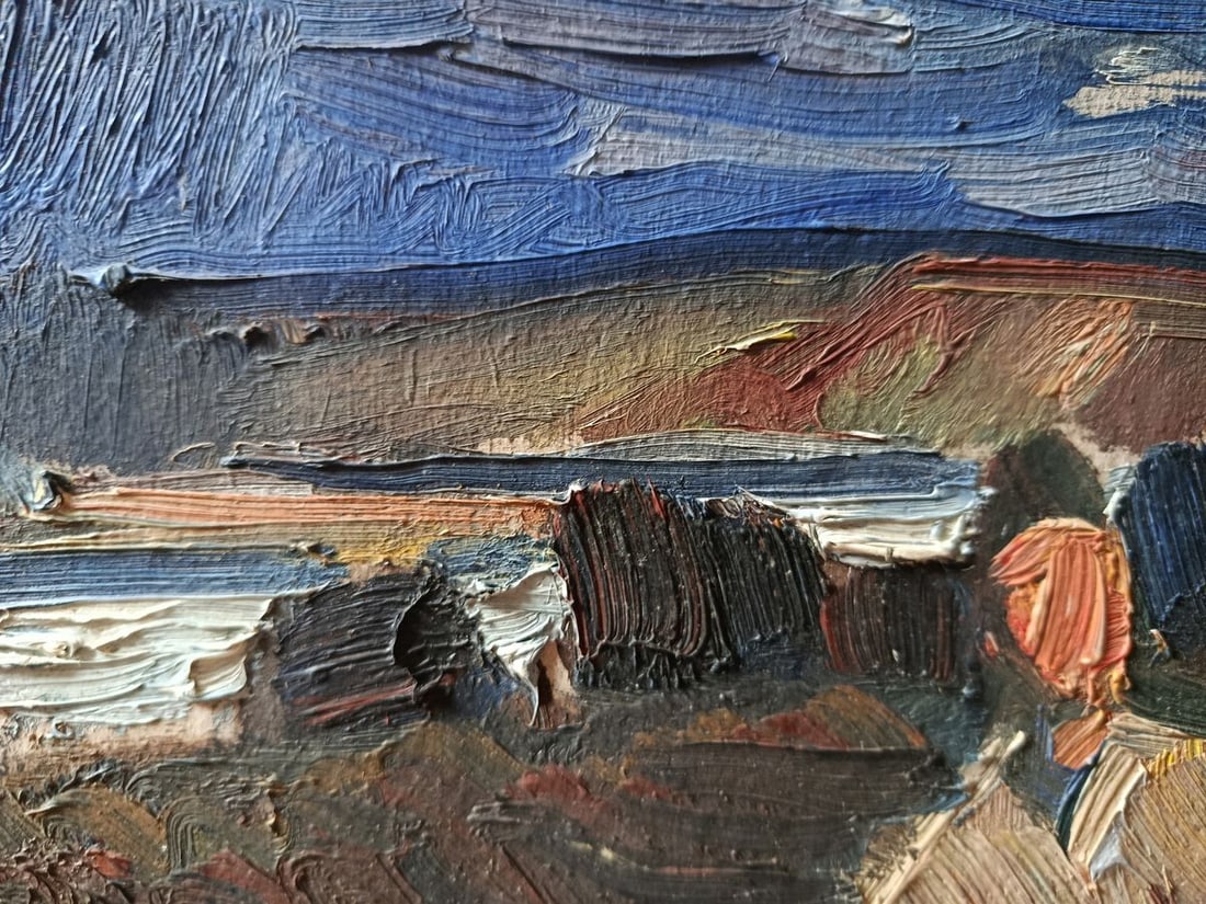 Oil painting We'll come back home again Unknown artist - 3