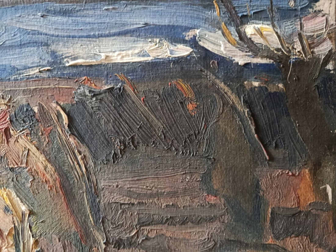 Oil painting We'll come back home again Unknown artist - 4