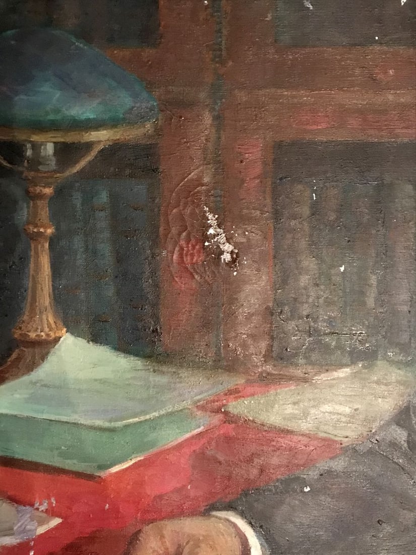 Oil painting Lenin with a newspaper Fedor Zagorodnyuk - 2