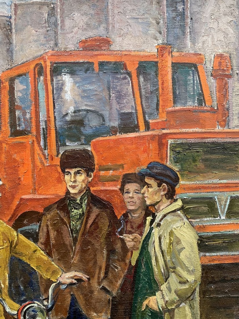 Oil painting Mechanics Weissburg Efim Efimovich - 6