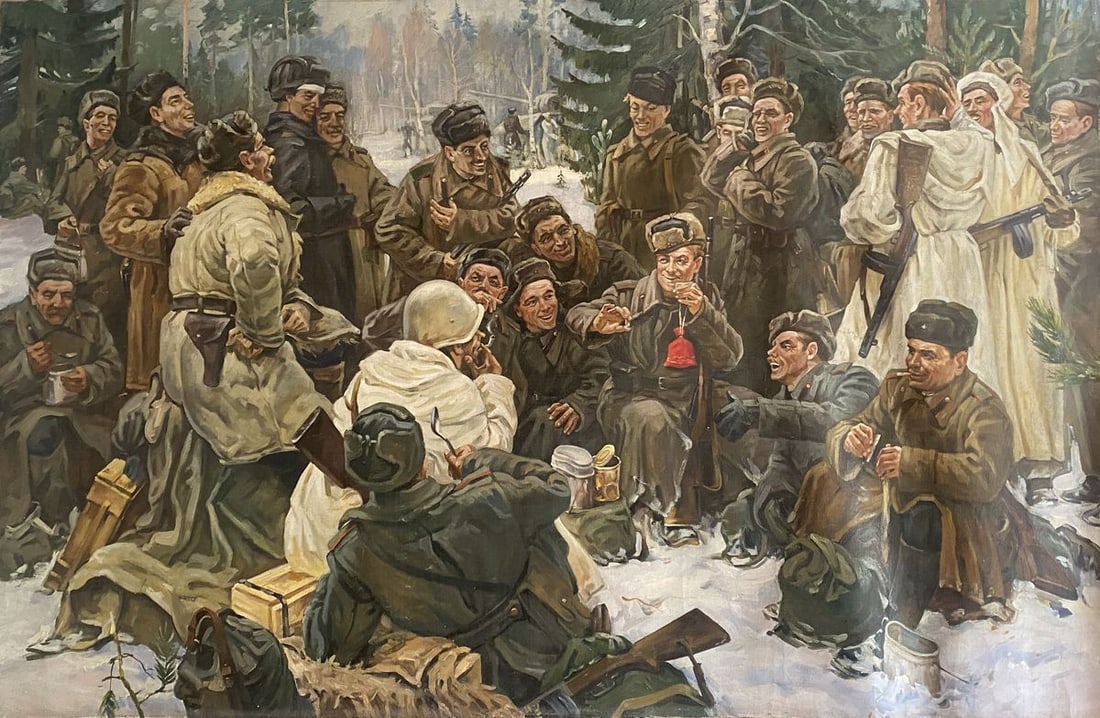 Oil painting Lunch break Unknown artist: Title: Oil painting Lunch break Unknown artist Description: No1557 *** ABOUT THIS PAINTING *** * TITLE: "Lunch break" * ARTISTS: Unknown artist * SIZE: 150?237 cm/'59.05x93.30 inches' * MEDIUM: