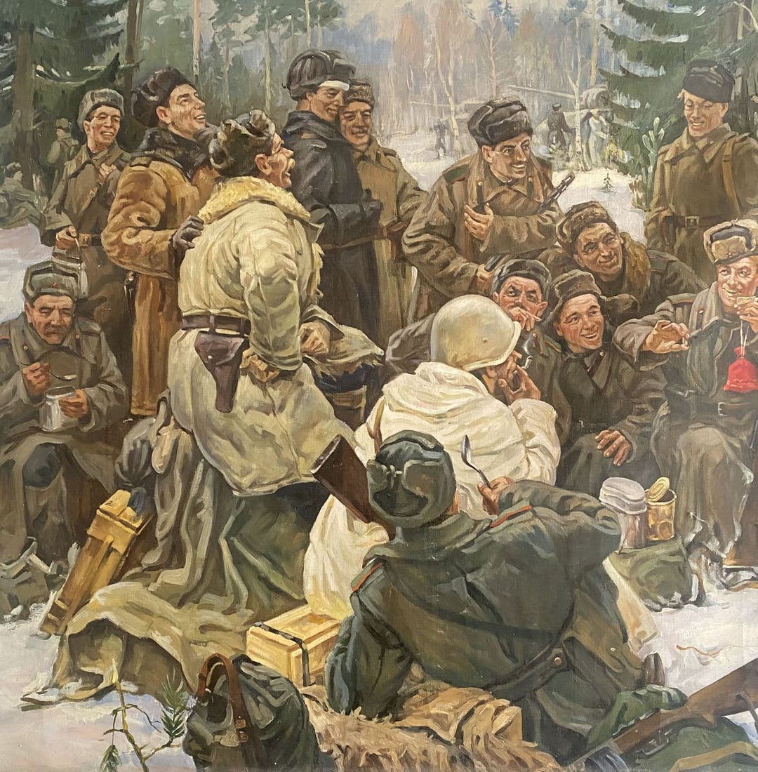 Oil painting Lunch break Unknown artist - 2