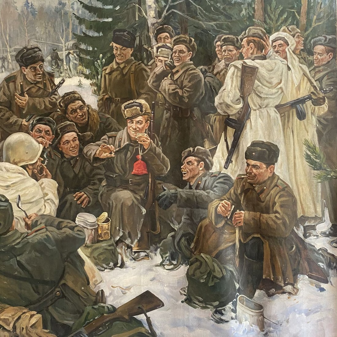 Oil painting Lunch break Unknown artist - 3