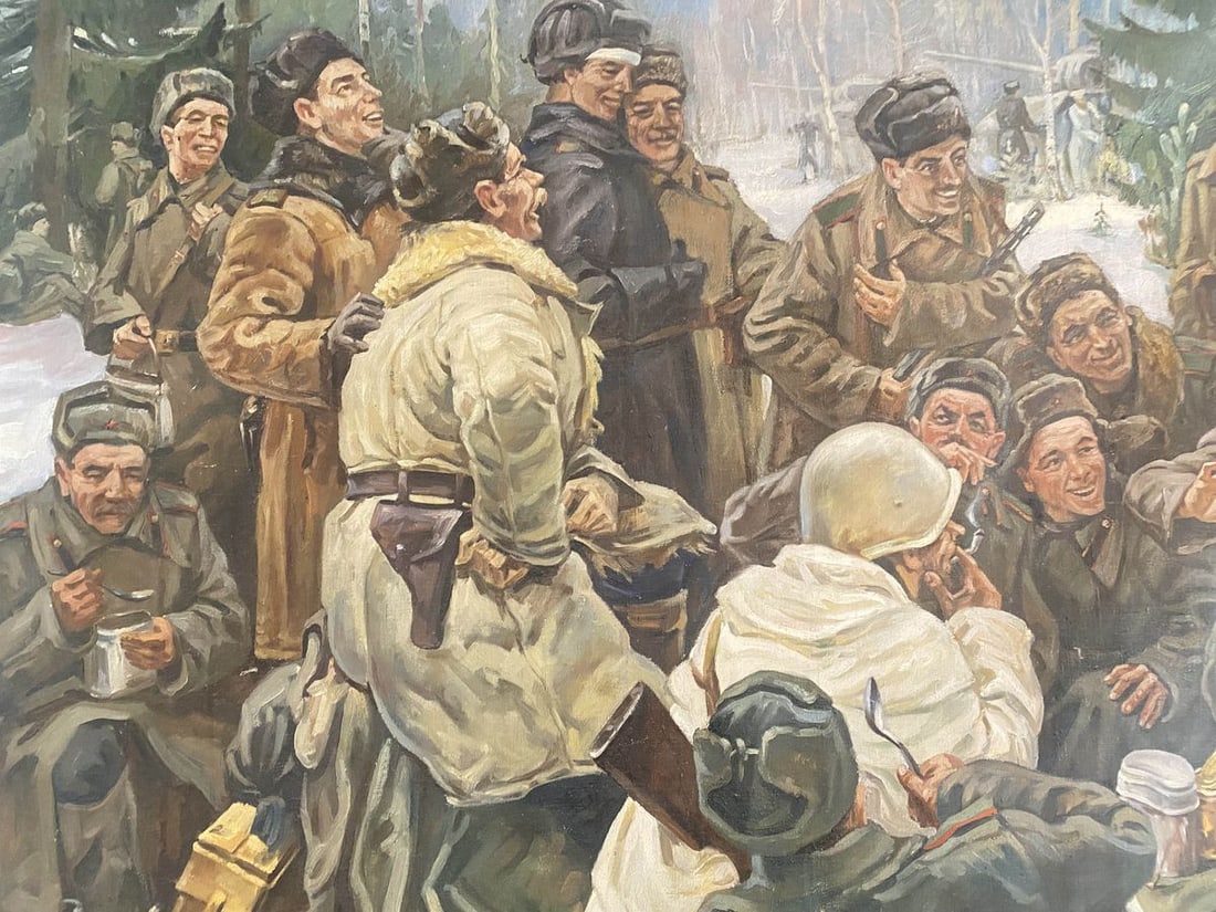 Oil painting Lunch break Unknown artist - 4