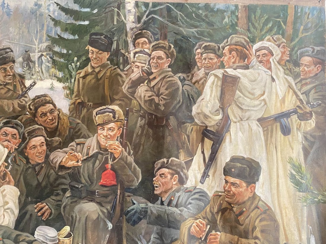 Oil painting Lunch break Unknown artist - 8