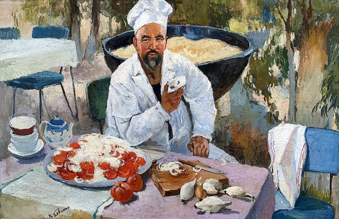 Oil painting Uzbek pilaf Kovinin Valery Mikhailovich - 2