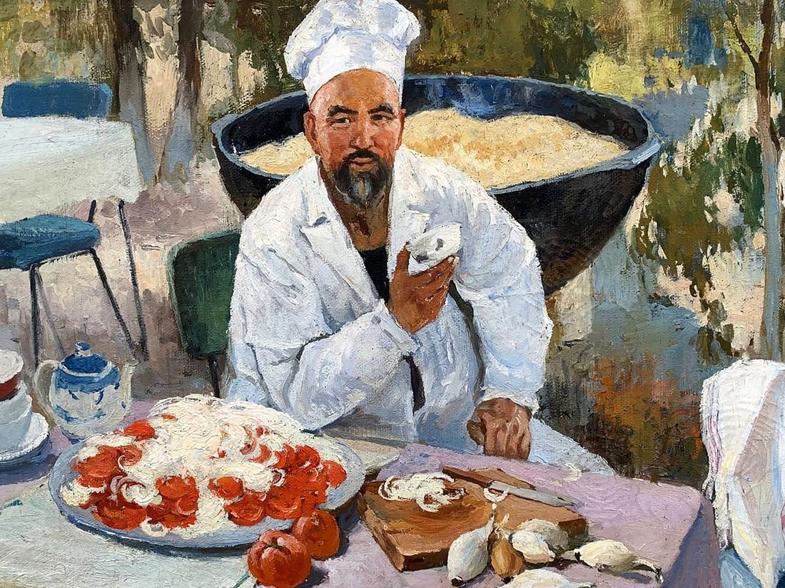 Oil painting Uzbek pilaf Kovinin Valery Mikhailovich - 4