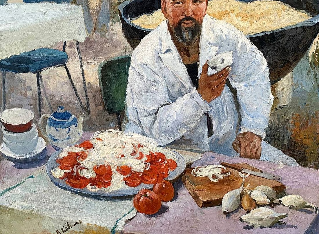 Oil painting Uzbek pilaf Kovinin Valery Mikhailovich - 5