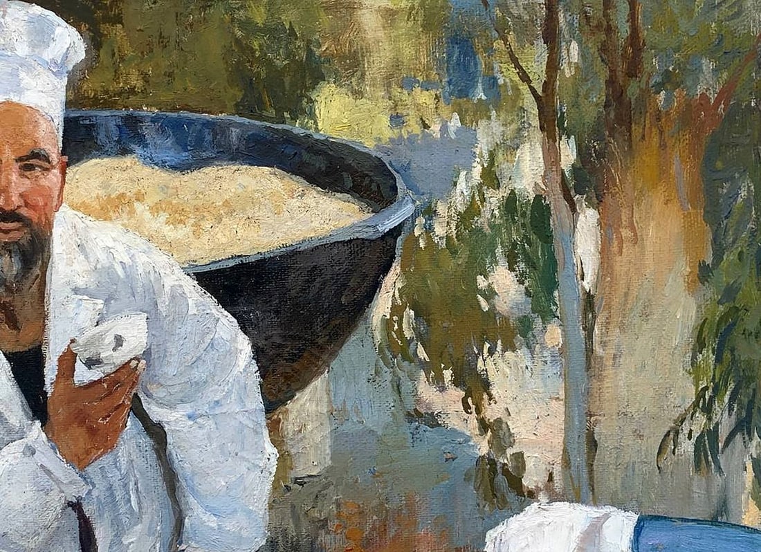 Oil painting Uzbek pilaf Kovinin Valery Mikhailovich - 8