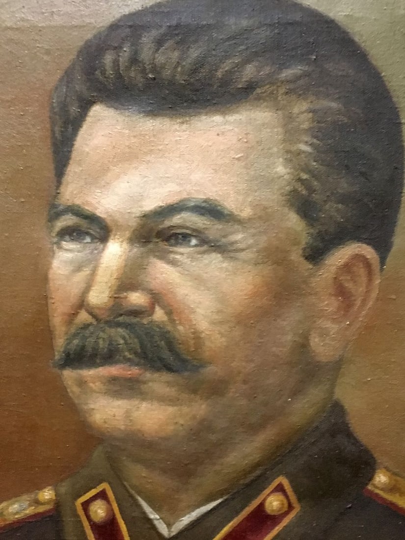 Oil painting Old real portrait of Stalin - 3