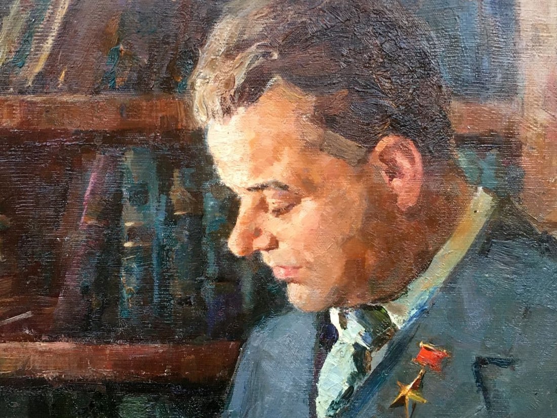 Oil painting Portrait of a man Sidorov Alexey Evdokimovich - 4