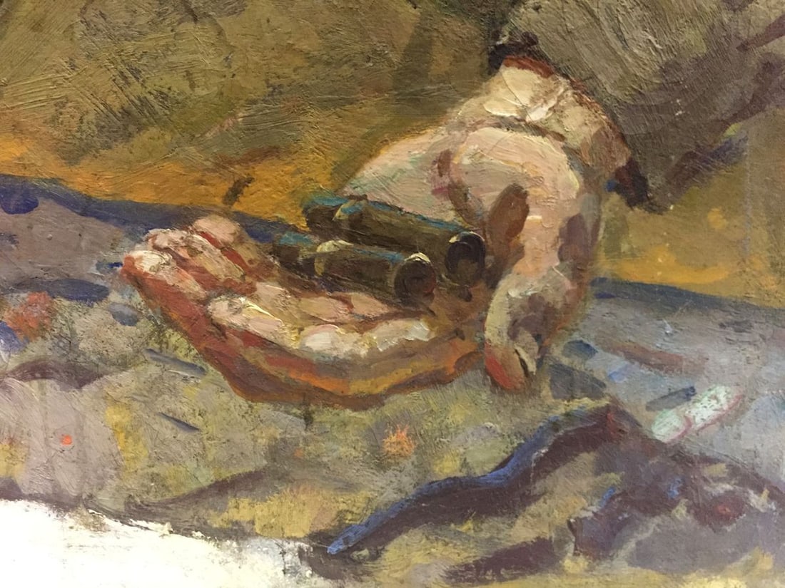 Oil painting At the old bunker Pyotr Ivanovich Zhigimont - 9