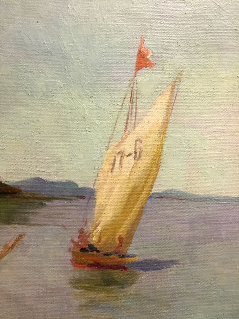 Oil painting Rowers - 2