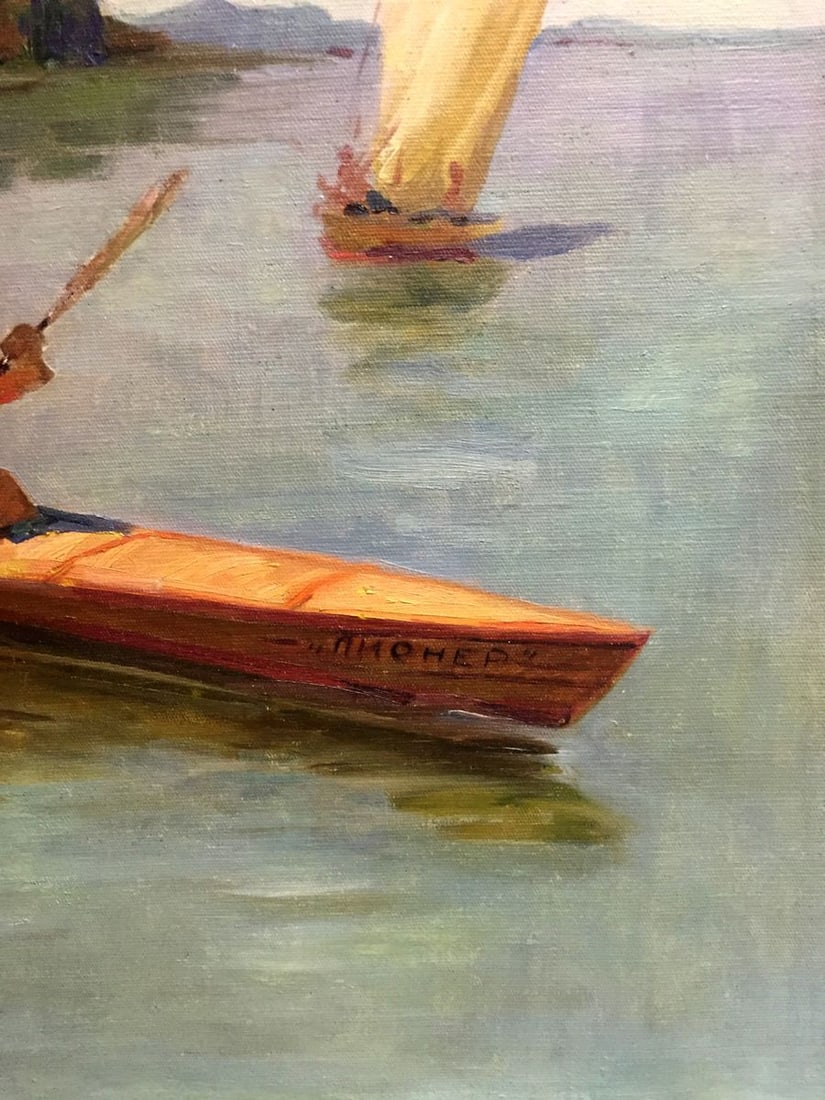 Oil painting Rowers - 4