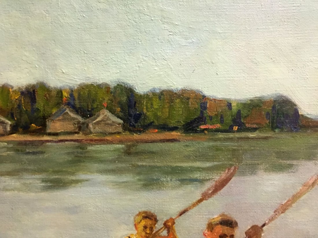 Oil painting Rowers - 5