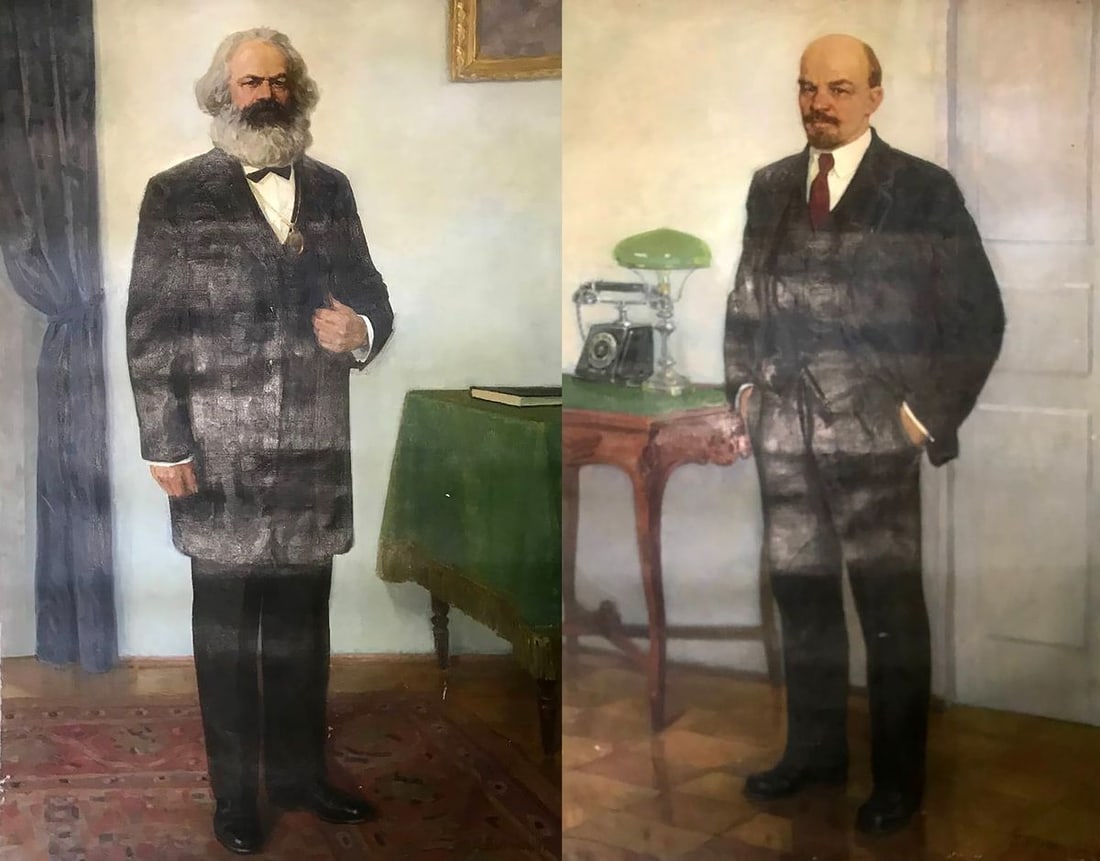 Oil painting Portrait of Lenin Bilan Petr Ilyich - 11