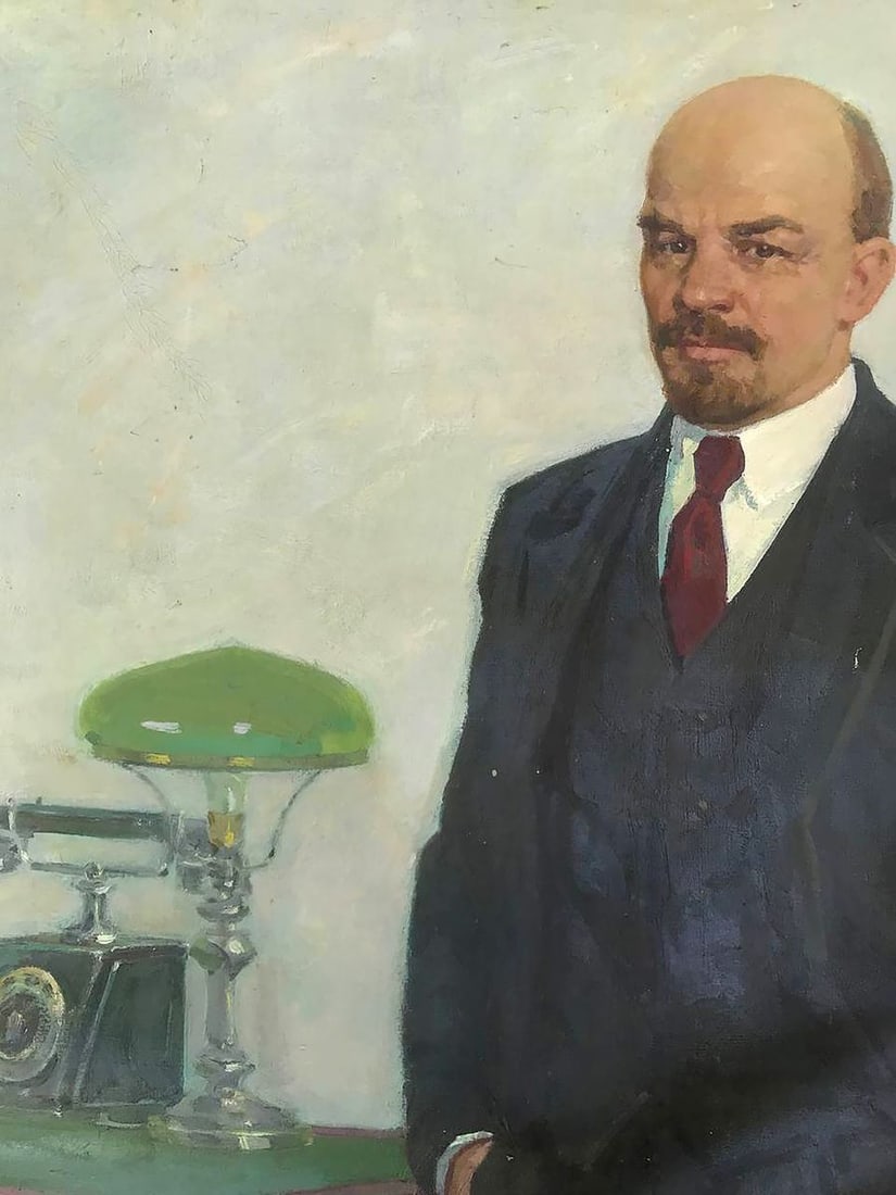 Oil painting Portrait of Lenin Bilan Petr Ilyich - 2