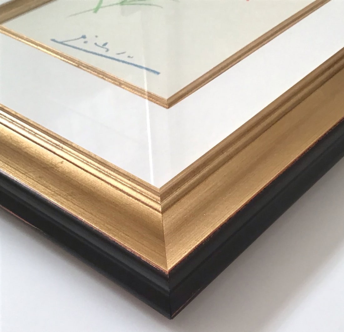 Pablo Picasso Framed Lithograph 69 The Booded 1968 - 2