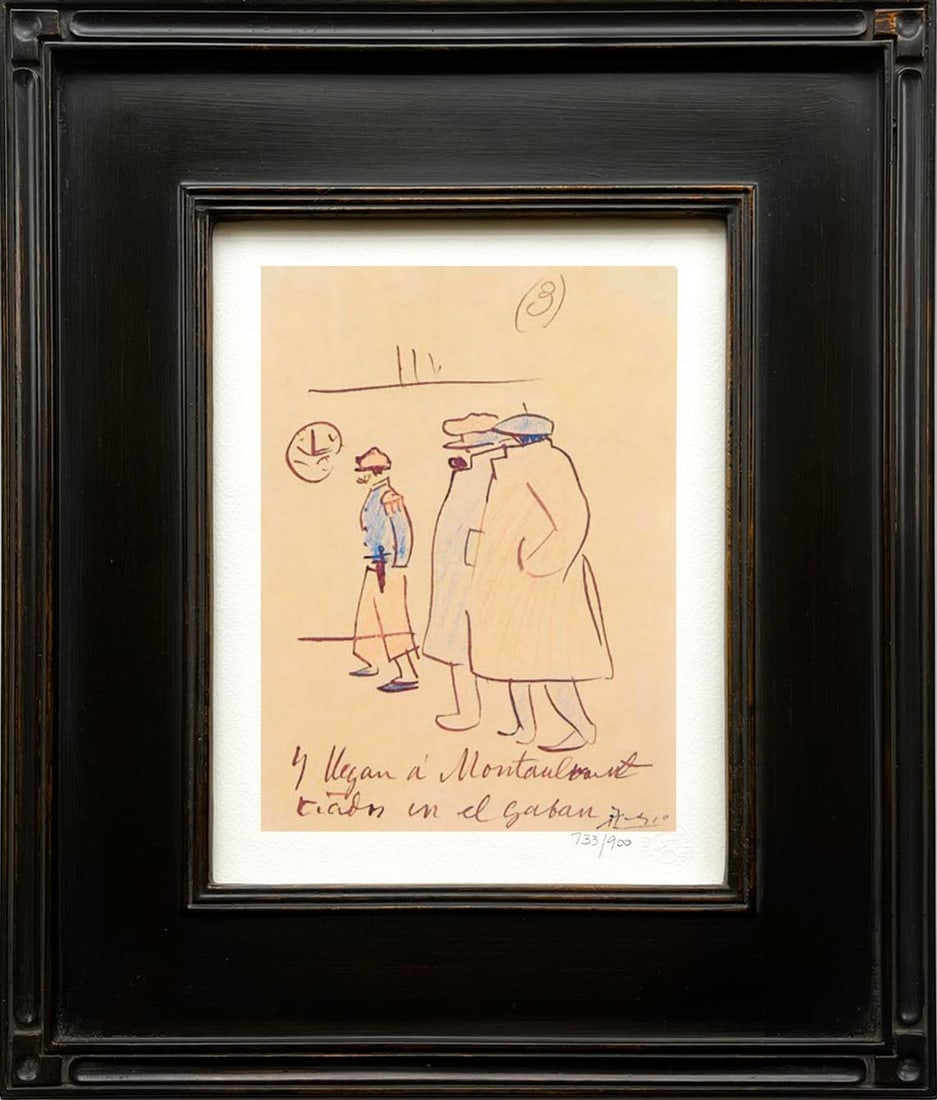 Pablo Picasso Trip To Paris 3 Limited Edition Framed: Title: Pablo Picasso Trip To Paris 3 Limited Edition Framed Artist: Pablo Picasso Description: Artist: Pablo Picasso Country: Spain Title: Trip To Paris 3 Medium: Giclees Marks: Limited Edition number