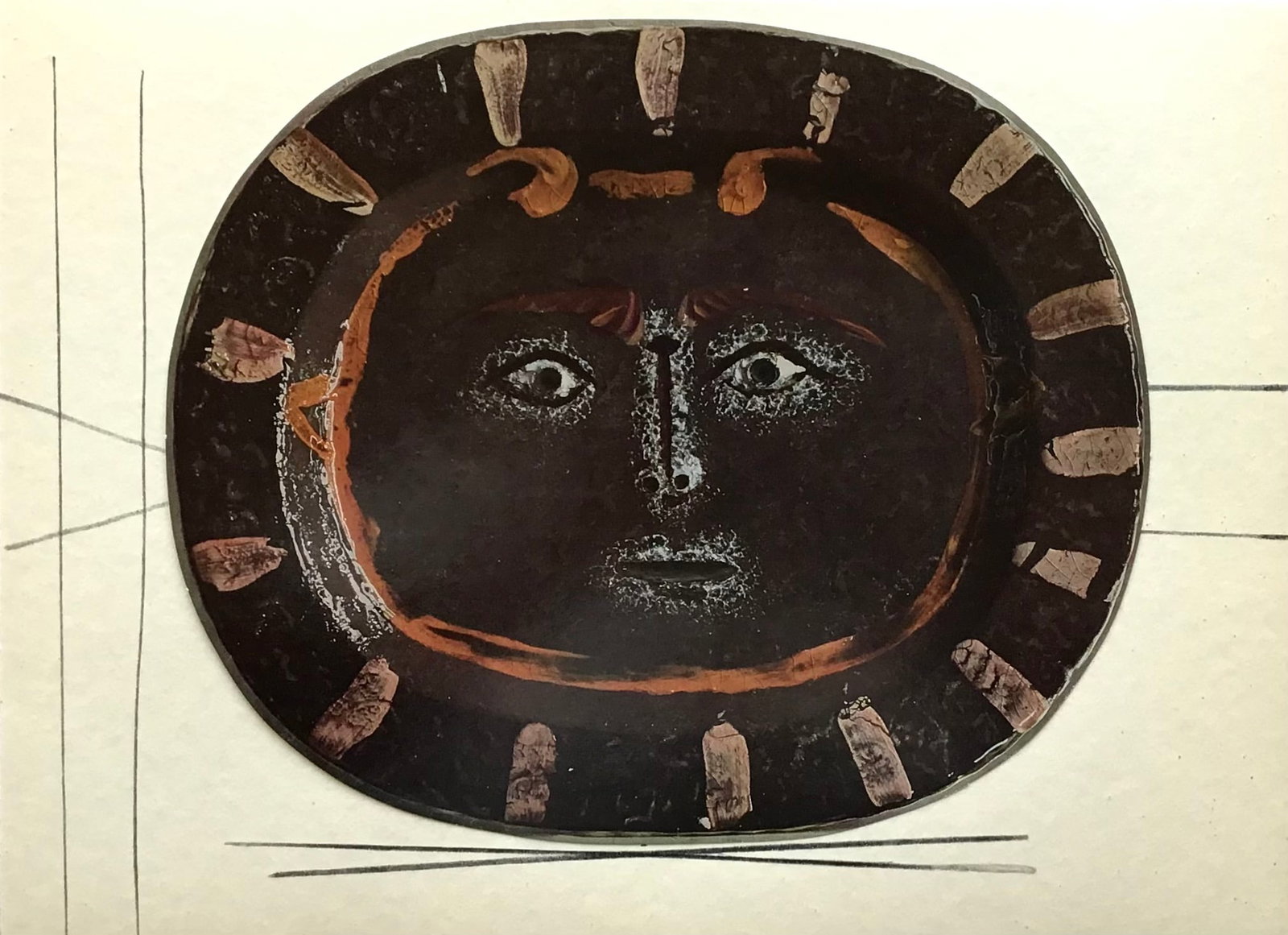 1950 Pablo Picasso Ceramics by Picasso 11: Title: 1950 Pablo Picasso Ceramics by Picasso 11 Artist: Pablo Picasso Description: Artist: Pablo Picasso Country: Spain Title: Ceramics by Picasso 11 Medium: Offset Lithograph Marks: Not signed, not