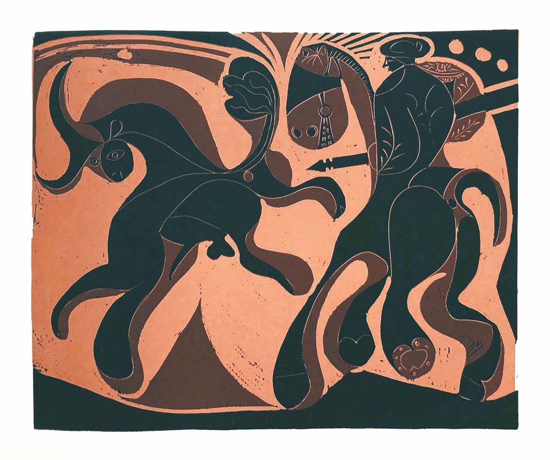 Pablo Picasso 7 Apres la Pique: Title: Pablo Picasso 7 Apres la Pique Artist: Pablo Picasso Description: Artist: Pablo Picasso Country: Spain Title: Apres la Pique Medium: Multichrome - 7 Marks: Not signed, not numbered Paper size 1