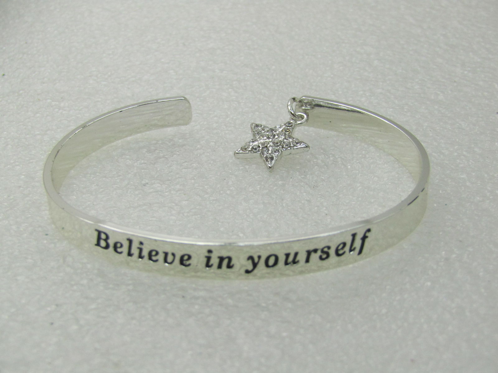 Avon My Truth Charm Cuff Bracelet, 6.75" Believe in yourself with Rhinestone Star - 3