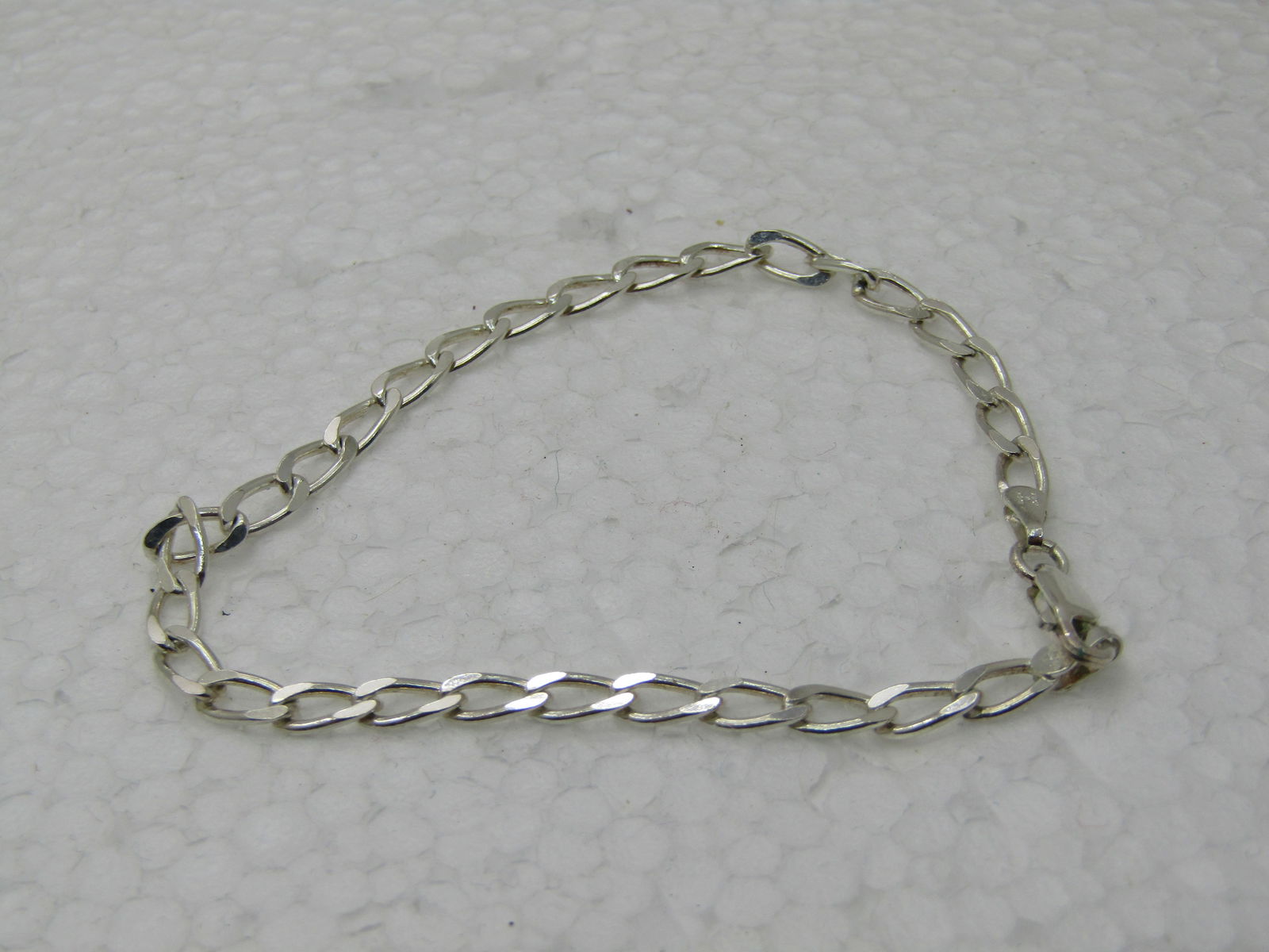 Sterling Silver 3.5mm Milor Linked Bracelet, 7.25" Italy - 2