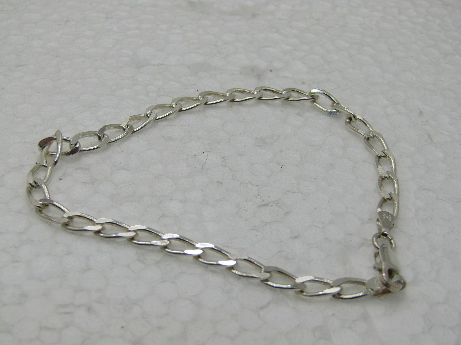Sterling Silver 3.5mm Milor Linked Bracelet, 7.25" Italy - 3