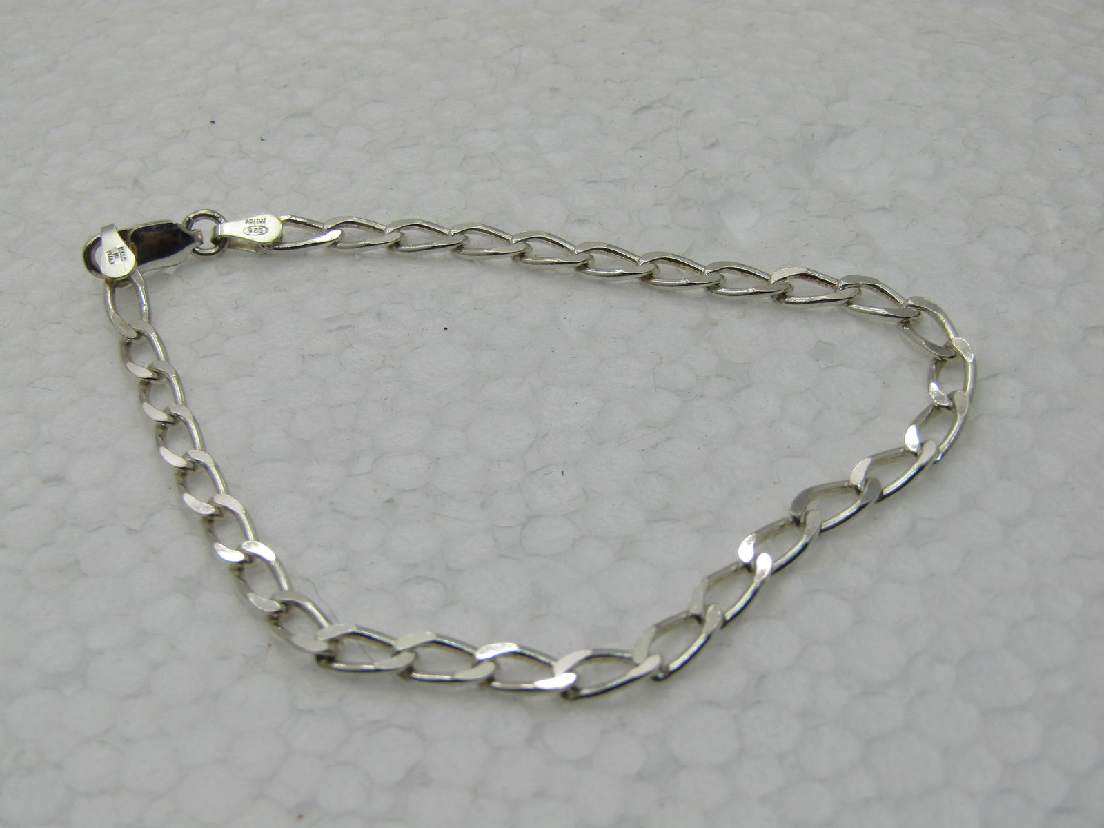 Sterling Silver 3.5mm Milor Linked Bracelet, 7.25" Italy - 5