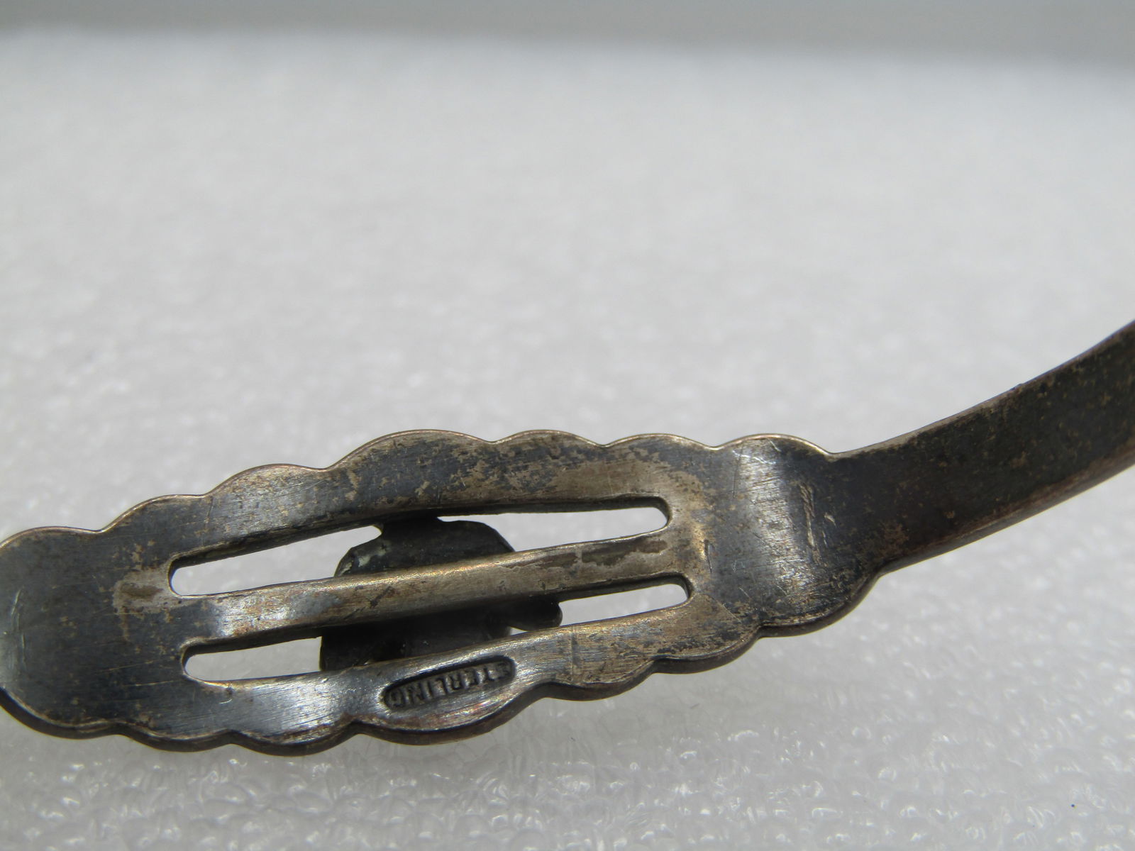 Vintage Sterling Southwestern Turquoise Thunderbird Cuff Bracelet, Youth, 5" - 5