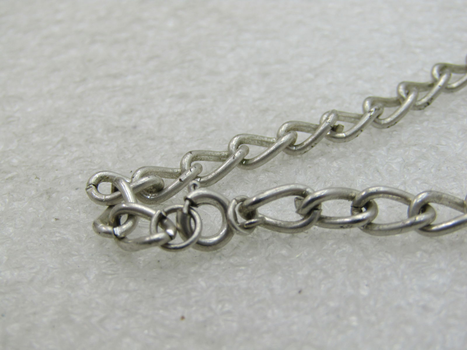 Vintage Silver Tone Curb Link Bracelet, 7.25" - 4